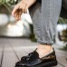 CH002 RST Loafer Verniciata Erkek Ayakkabı SIYAH
