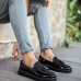 CH002 RST Loafer Verniciata Erkek Ayakkabı SIYAH