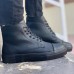 CH029 CST Vulcanized Lace Up Erkek Bot SIYAH