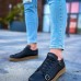CH191 CKT Side Buckle Erkek Ayakkabı SIYAH