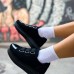 CH251 SST Mirror Suede Kadın Ayakkabı SIYAH
