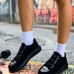 CH251 SST Mirror Suede Kadın Ayakkabı SIYAH