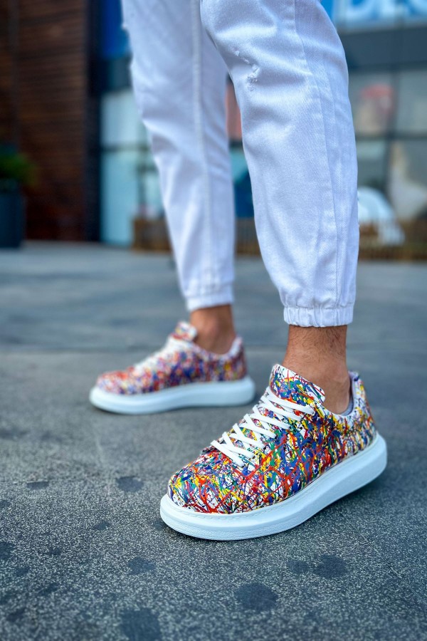 CH254 CBT Pittura Erkek Ayakkabı 537 CRAZY SPLUSH BEYAZ
