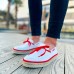 CH311 Espadril Erkek Ayakkabı BEYAZ/KIRMIZI