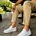 CH979 Santoni CRT Spor Erkek Ayakkabı BEYAZ