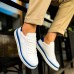 CH979 Santoni GBT Spor Erkek Ayakkabı BEYAZ/MAVI
