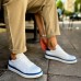 CH979 Santoni GBT Spor Erkek Ayakkabı BEYAZ/MAVI