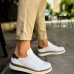 CH979 Santoni GBT Spor Erkek Ayakkabı BEYAZ/TABA