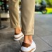 CH979 Santoni GBT Spor Erkek Ayakkabı BEYAZ/TABA