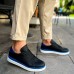 CH979 Santoni GBT Spor Erkek Ayakkabı SIYAH/MAVI