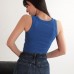 Kaşkorse Kumaş Newyork Nakışlı Kadın Crop-Saks