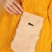 Peluş Kadın Çıtçıtlı Çapraz Çanta-Taba