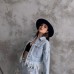 Saçak Detaylı Denim Ceket