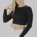 Crop Triko Siyah - 1352.55