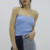 Likralı Triko Büstiyer Mavi - P-019895