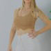 Örme Kolsuz Bayan Triko Vizon - 106471